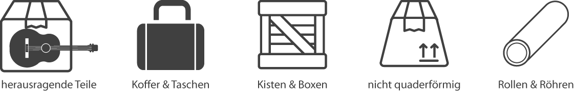 Icons f&uuml;r Sperrgut-Kriterien